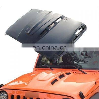 Hot Sale Steel Engine Bonnet Hood Cover With Plastic Vents for Jeep Wrangler JK 2007-2017 4x4 Accessories photo-3