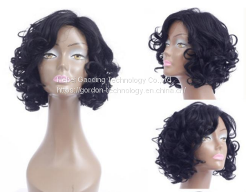 hair short curly bob wig virgin brazilian hair