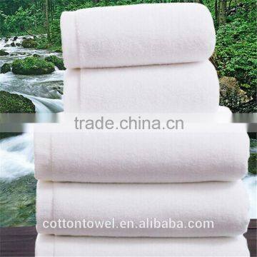 100% cotton China wholesale terry dobby hotel white bath towel