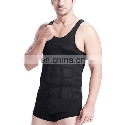 2018 Men Slimming Body Shaper Tummy Vest Underwear Corset Waist Muscle Girdle Shirt Fat Burn