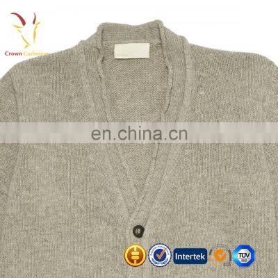 V Nek Knit Cardigan Merino Wool Women With Pockets photo-3