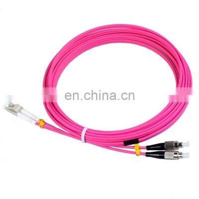 LC FC Duplex Multi Mode OM4 Optical Fiber Patch cord cordon de raccordement en fibre Fiber Jumper lc fc fiber optic patch cord