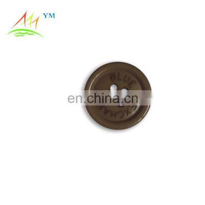 High Quality Customized 4-Holes Letter Laser Engraved Resin Button