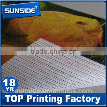 Durable Pole Pocket Hanging Mesh Banner With Grommets Custom Print Mesh Fabric Manufacturer D-0628 photo-4