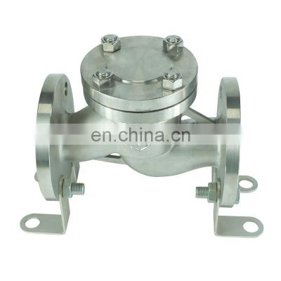 DKV WCB body Stainless steel Hard alloy seat swing start metal check valve