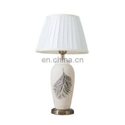 Factory wholesale home decorative porcelain indoor lamp ceramic table lamp