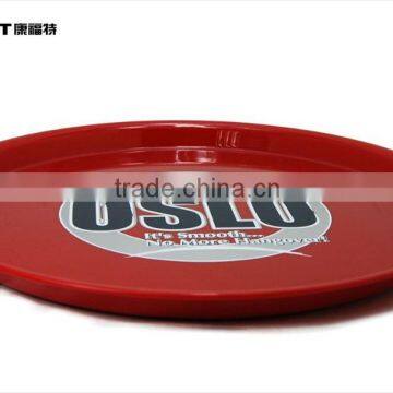 Red Round Big Food Hard Plastic Crawfish Barware Serving Trays photo-2