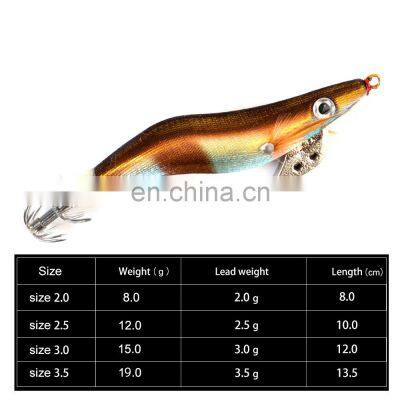 New Design Squid Bait 2.0g,8cm/2.5g,10cm/3.0g,12cm/3.5g,13cm Artificial Bait Shrimp Lifelike Squid Fishing Lure photo-2