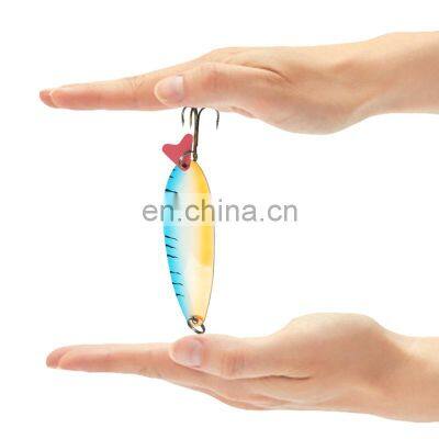 New design 32g Artificial baits rotating lure sequins metal sequin spinner spoon fishing lures