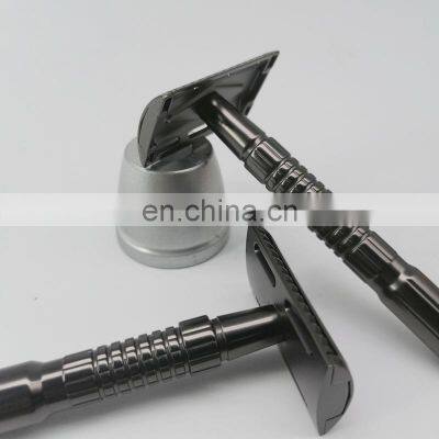 China Wholesale Double Edge Charm Star Safety Metal Shaver Non-disposable Straight Shaving Eco-friendly Chrome Razor photo-2