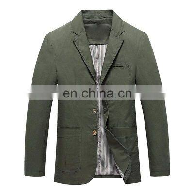 Zheng Wholesale Custom Men's New Casual 100% Cotton High Quality Large Size Small Suit Plus Size Men's Jackets photo-2