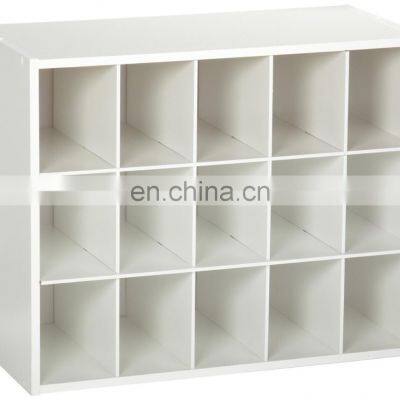 Living Room White wood shoe organizer box Shoe cabinet