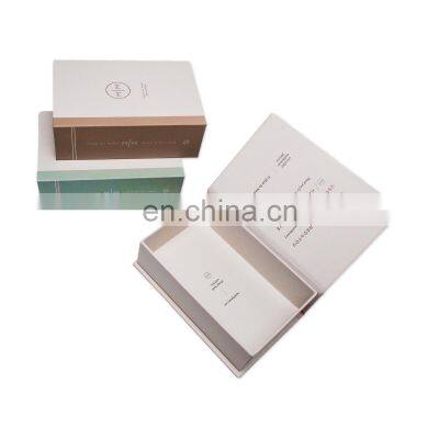 Promotion A5 Size Book Shape Empty Paper Hard Gift Box Wholesale Flavouring Cosmetic Paper Board Foldable Gifts Packaging