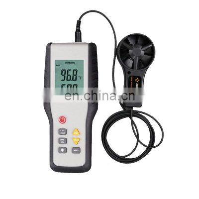 HT-9819 CFM/CMM Thermo Anemometer Digital Wind Speed Gauge Air Velocity Flow Tester Meter