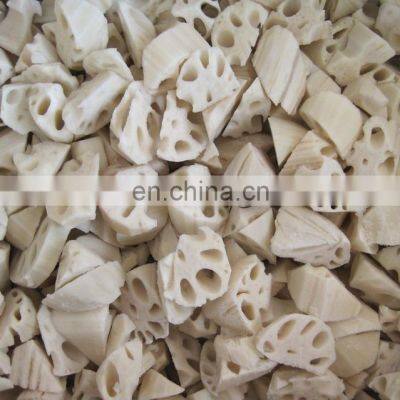 Sinocharm BRC Approved 6-9g/pc Lotus Root Cut Frozen IQF Lotus Root Chunks photo-4