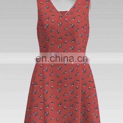 Small Flower Rayon Printed Fabric for Dress and Skirt photo-5