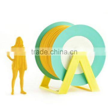 Pla 3d printer material Tangerine orange filament with the new spool convertible into a coat hanger. Spool holder included.