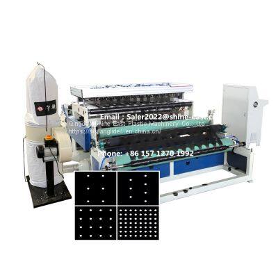 High speed mulch film fabric punching machine roll to roll from Shine East