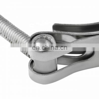 Universal 1/2 Mild Steel Assembly Exhaust V Band Clamp and Flange Kit Effective Fasten Combo 2.5'' Flange, 2.75'' Clamp photo-2