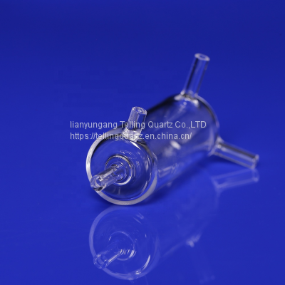 Customized Quartz Glass Overflow Tube Quartz Parts for High-precious Instruments photo-3