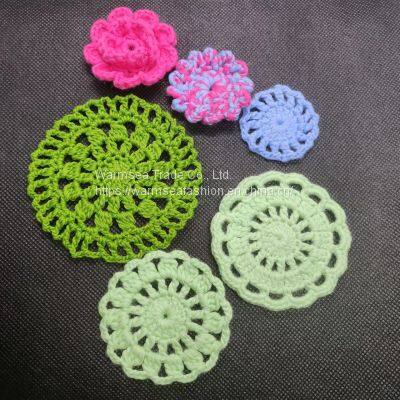 Handcraft garment accessories handmade cotton appliques