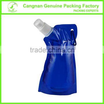 16oz customized promotion gift easy carry foldable water bottle