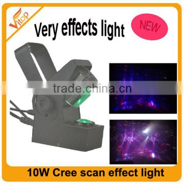 LED Rock Disco scanning light 10watt rgbw Led Effect Light / Led Scan Light