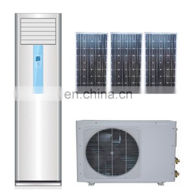 DC 48V  R134a 18000btu ~ 36000btu 100% Solar Floor Air Conditioner With Solar Panal