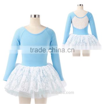 Kids Long Sleeve Leotard with Tutu Skirt