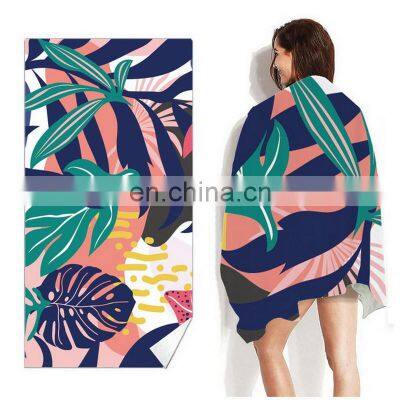 Ready Stock High Quality Microfiber Colorful Print Quick Dry Sand Free Bath Beach Towel photo-3