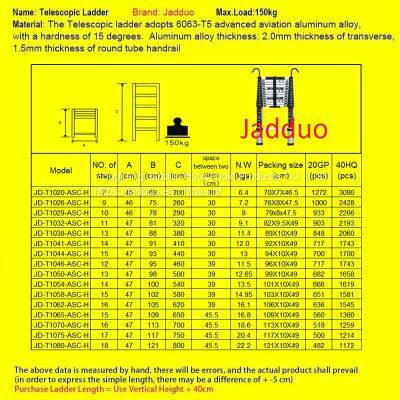 Single Telescopic Ladder With Hook+Anti-slip Cushion photo-2
