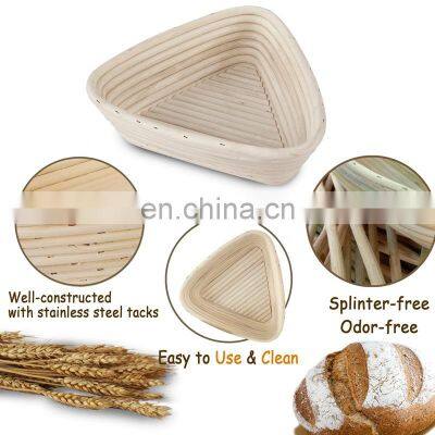 Hot Sale Triangle Banneton Handmade Bread Proofing Basket vietnam supplier