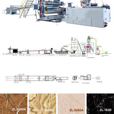 SPC Floor/PVC Imitation Marble Sheet Extrusion Machine Production Line photo-5