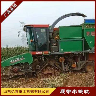 Converting a Harvester to a Triangular Track Semi Chain Track With Good Passability, Anti Sinking and Anti Slip photo-5