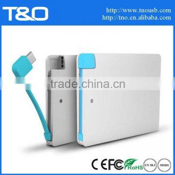 2015 Credit Card Power Bank Usb With 2500mah