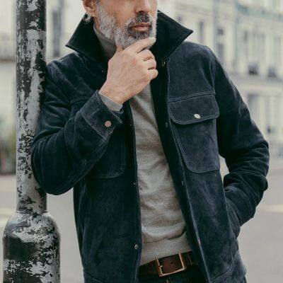 Warmth Fleence Wind Men's Casual Men's Long Sleeve Medium Long Jacket In Stock Coat photo-4