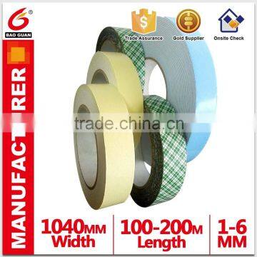 Waterproof Double Sided Foam Tape Jumbo Roll