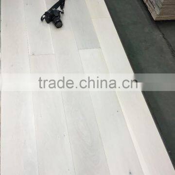 White Lacquered Oak Engineered Wood Flooring