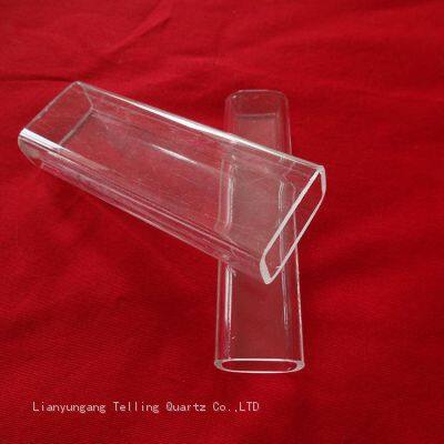 Customized Squared Quartz Glass Tube Fabricated Quartz Tube photo-3