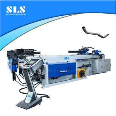 Manufacture Sells 76CNC 4Axis-2S 3D Tube Bender CNC Automatic Servo Metal Exhaust SS Rolling Hydraulic Pipe Bending Machine