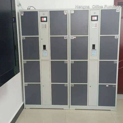 Public Space Smart E-Locker Weatherproof Design 18 Door Park Museum Library Visitor Bag Storage RFID Technology photo-5