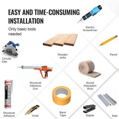 Acoustic Slat Wood Panel Modern for Bedroom Living Room Apartment Wall Decoration Sound Absorbing 90% Noise Reduction Waterproof photo-4