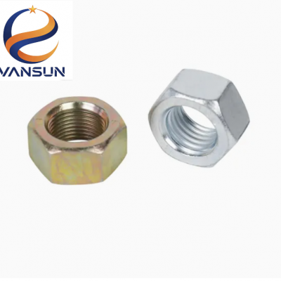 DIN 934 Carbon Steel Yellow Color Zinc Plated Hexagon Nut photo-3