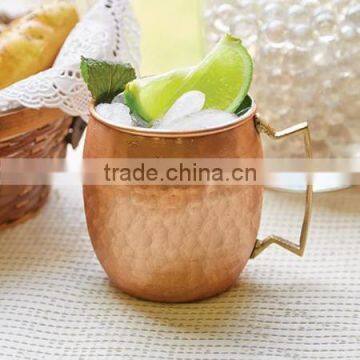 16oz/18oz Copper tisan Barrel Hammered Copper Moscow Mule Mug/Copper Mug                        
                                                Quality Choice