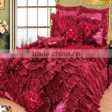 Handwork/Patchwork Luxcury Red wedding bedding set Turkey and Middle east style