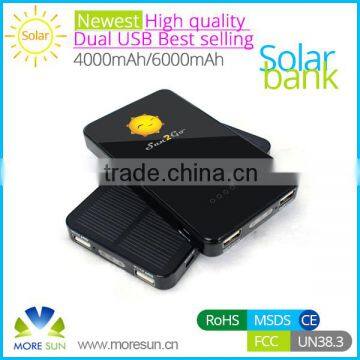 Hot sale 6000mah solar cell phone charger mobile solar charger