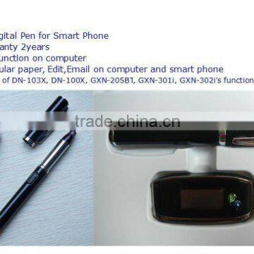 Newest bluetooth digital pen for smart phone GXN-403BT