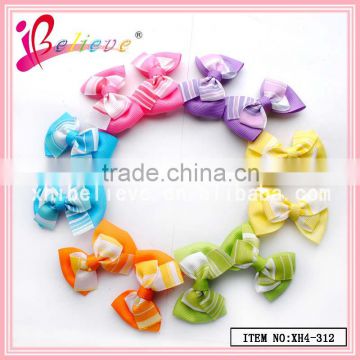 Girls small hair bows wholesale hair jewelry ribbon bow hair clip for toddler