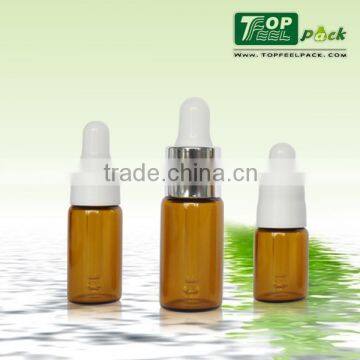 2015 Popular 10ml Glass Dropper Bottle with Silica Nipple Top