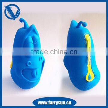 2016 Silicone Larva Cartoon Pencil Case photo-4
